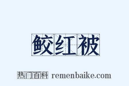 鲛红被是什么意思的图片